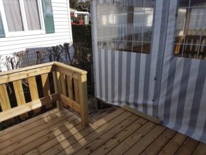 Terrasse en bois pour mobil home - MBA MENUISERIE