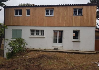 Maison après rehaussement en bois - MBA MENUISERIE