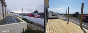 Avant / après terrasse en bois 3 - MBA MENUISERIE