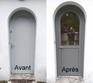 MBA MENUISERIE - Porte d'entrée aluminium rénovation
