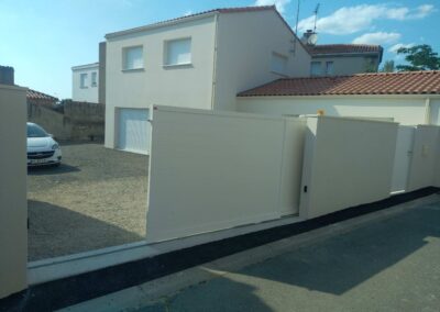 Portail coulissant Aluminium télescopique - MBA MENUISERIE